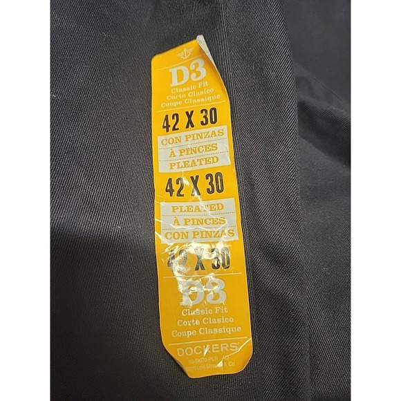 NWT Mens Dockers‎ Signature Classic Fit Dark Blue 42x30 - Picture 6 of 9